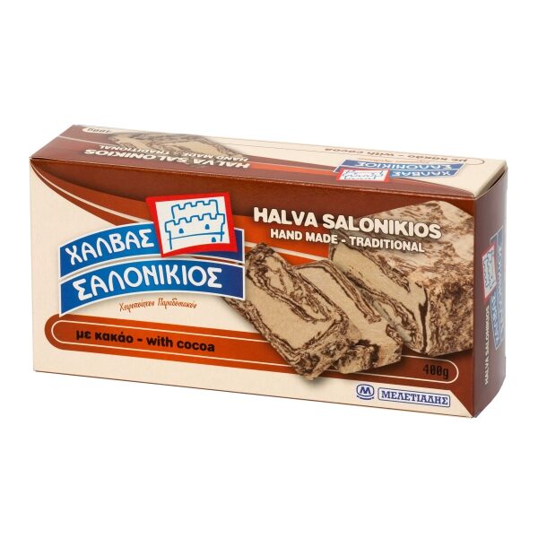 Халва кунжутная Salonikios с какао - 400 гр