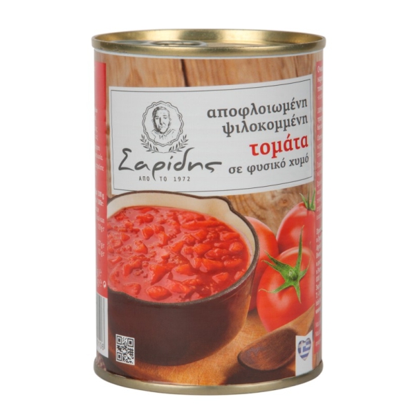 Нарезанные томаты в собственном соку Saridis - 400 гр