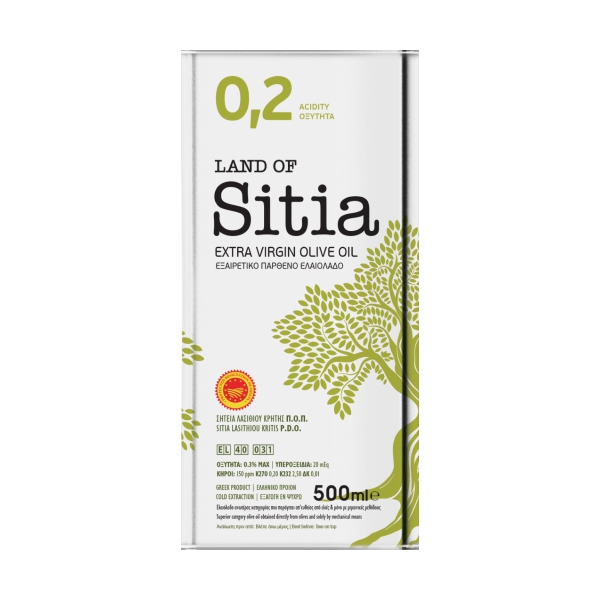 Оливковое масло Land of Sitia 02 (Extra Virgin) - 500мл