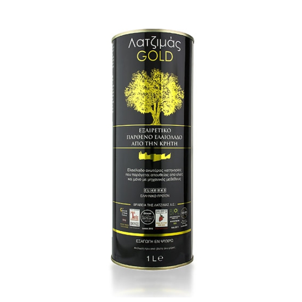 Оливковое масло Latzimas Gold (Extra Virgin) ж/б - 1л