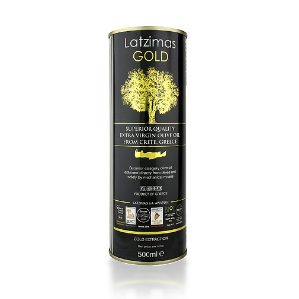 Оливковое масло Latzimas Gold (Extra Virgin) ж/б - 500мл