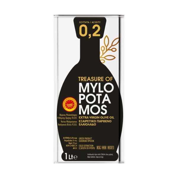 Оливковое масло Treasure of Mylopotamos 02 (Extra Virgin) - 1л