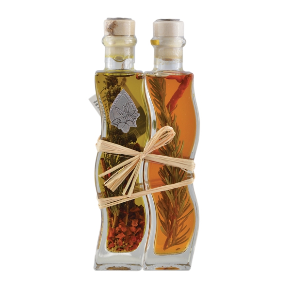 Оливковое масло (Extra Virgin) + винный уксус с травами и специями Kima - 200+200мл