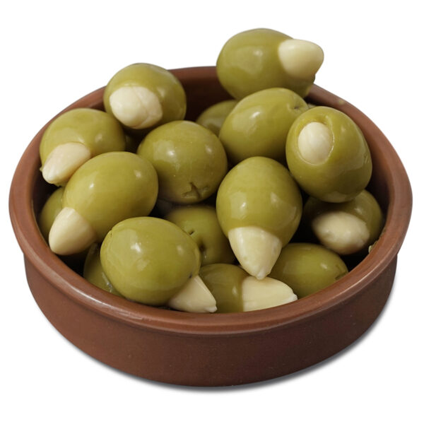 Зелёные оливки Latrovalis фаршированные миндалём ж/б - 4,25 кг